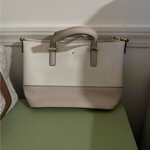 Kate Spade White and Pink Satchel